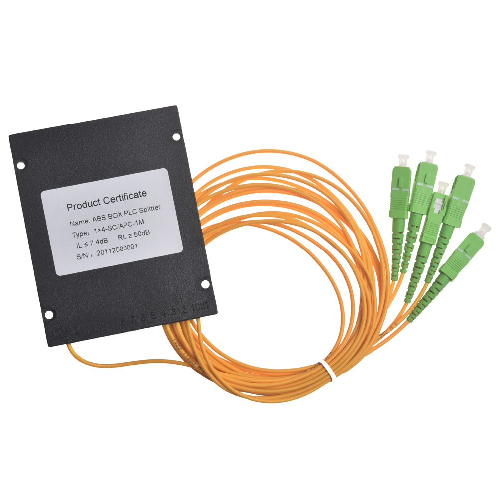 Divisor GSG-1x4-SC APC Fiber Optic PLC Splitter